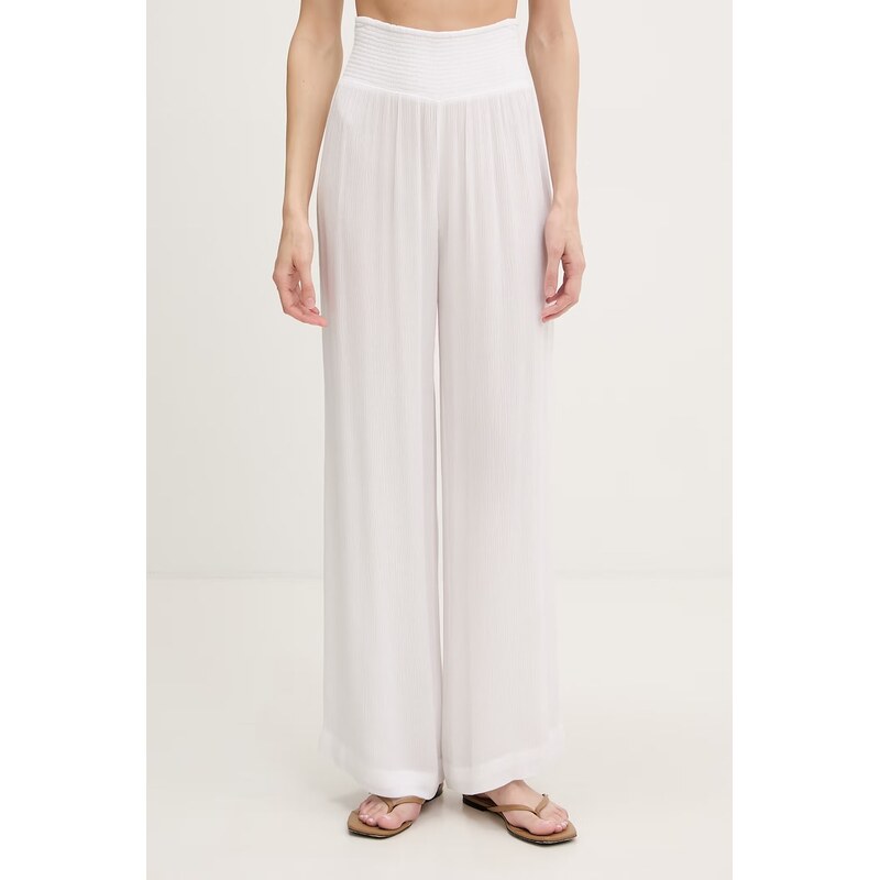 E-shop DKNY Nohavice wide leg dámske