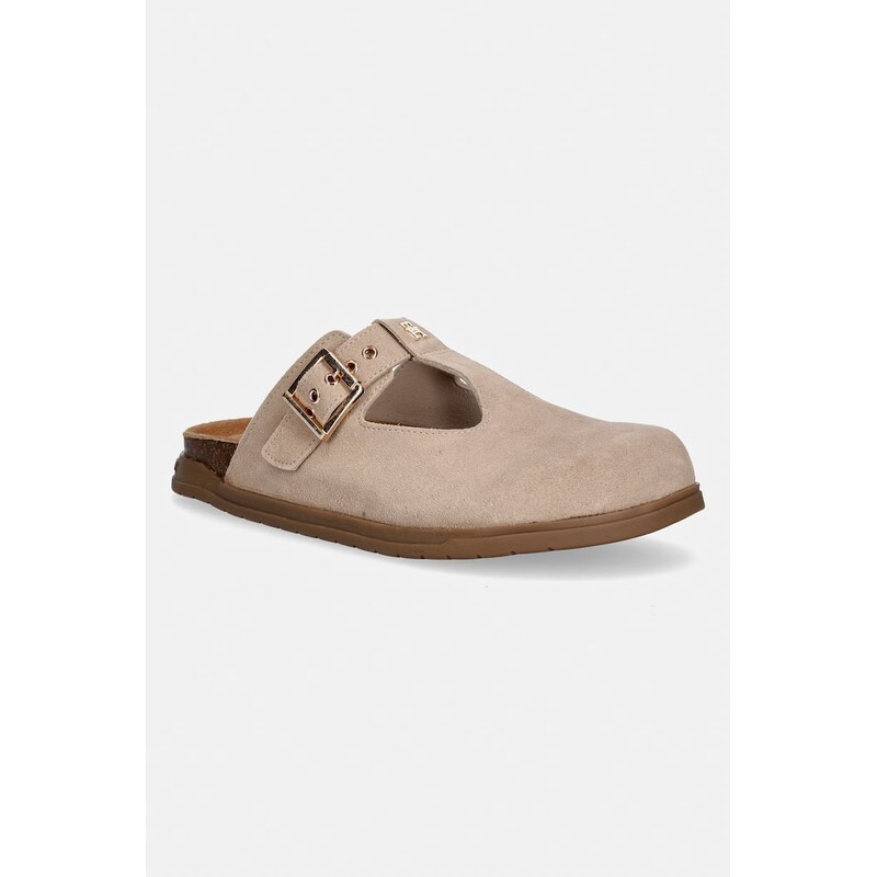 E-shop Tommy Hilfiger Šľapky mules detské semišové