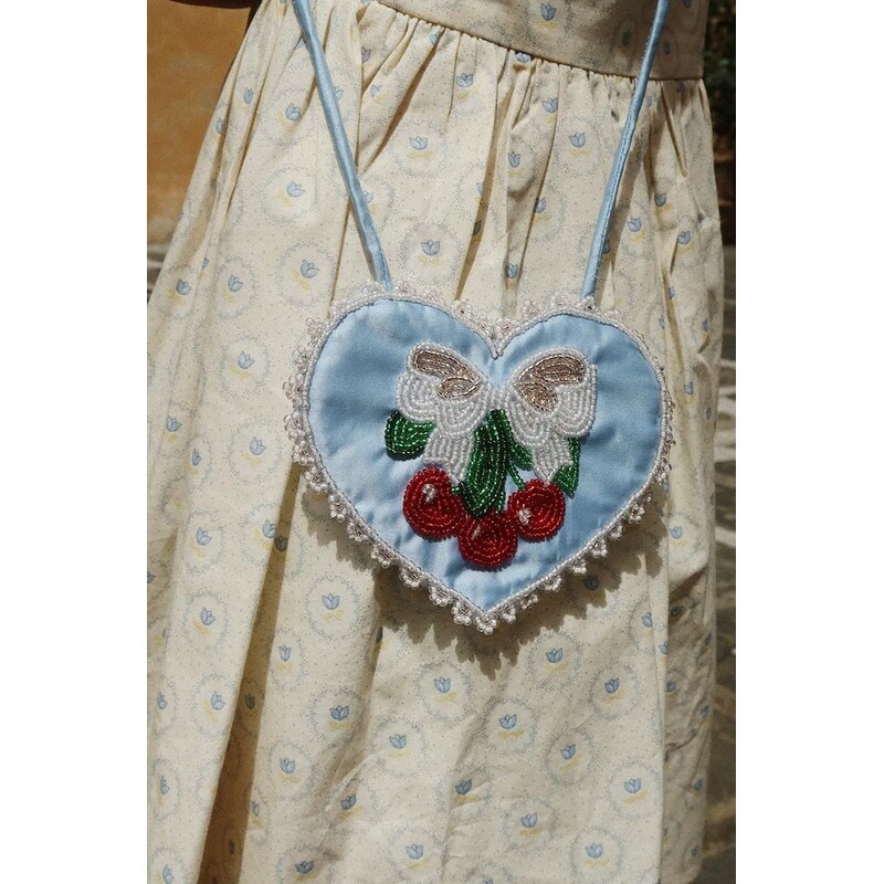 E-shop Konges Sløjd detská crossbody kabelka BEADED HEART MINI PURSE