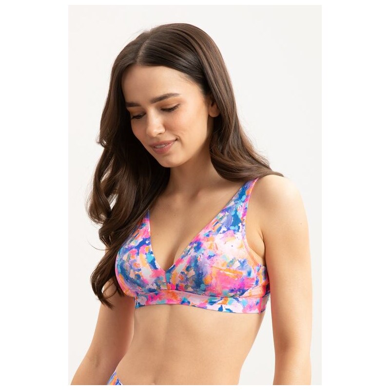 E-shop Paloma Pink Hladká podprsenka Paint Bralette vystužená
