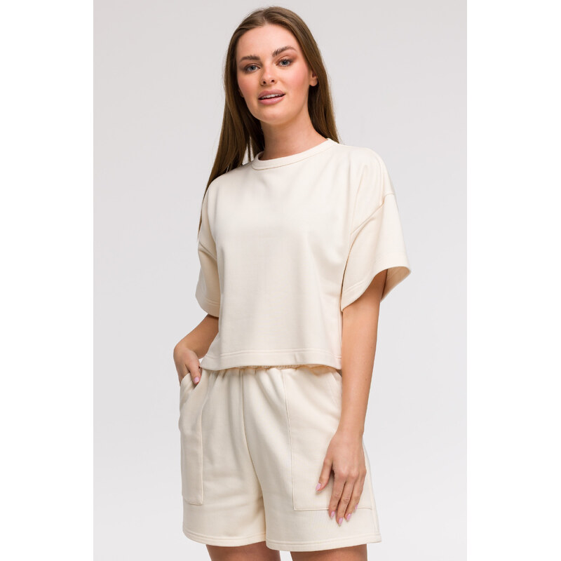 BeWear Dámske bavlnené tričko | vanilka B294 68659968
