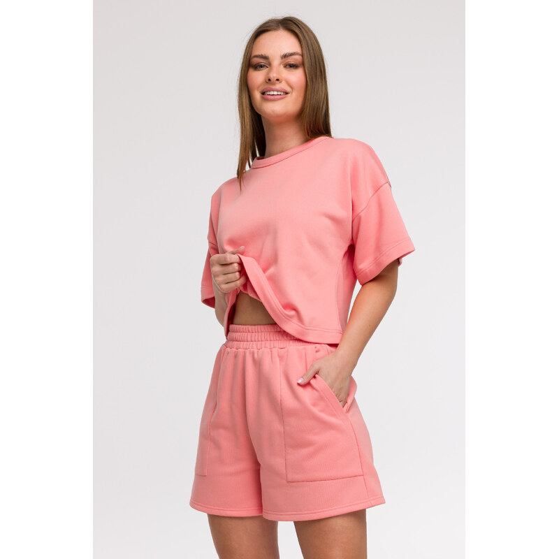 BeWear Dámske bavlnené krátke nohavice | koralová B295 68659971