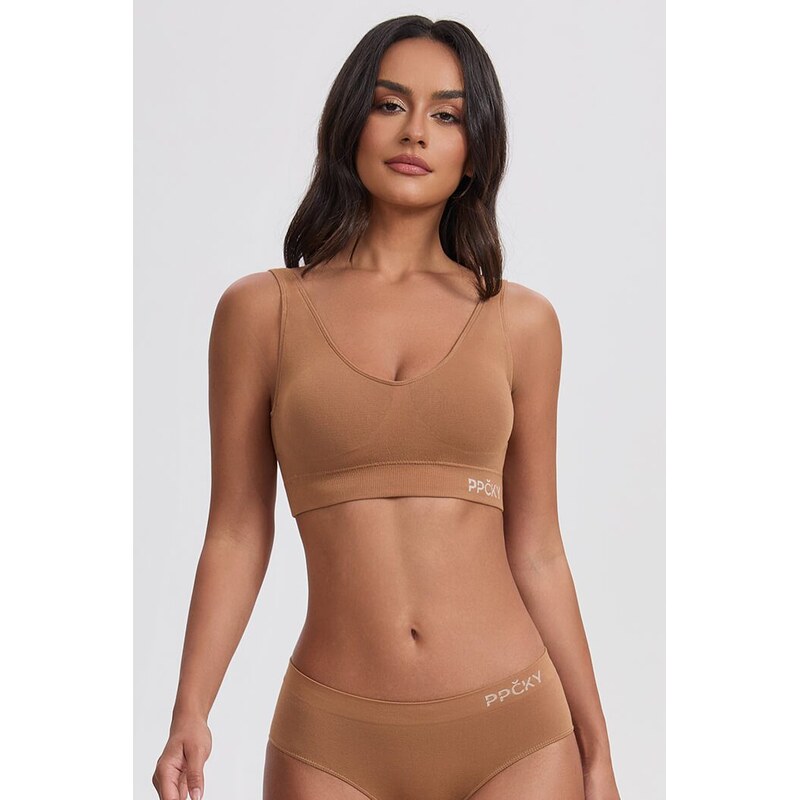 E-shop PPČKY SmoothLine Púštna búrka Piesková Podprsenka - S