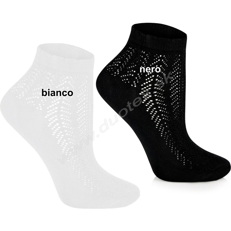 E-shop KNITTEX Dámske ponožky Cindy-vz.2 bianco 36-38(24-25)