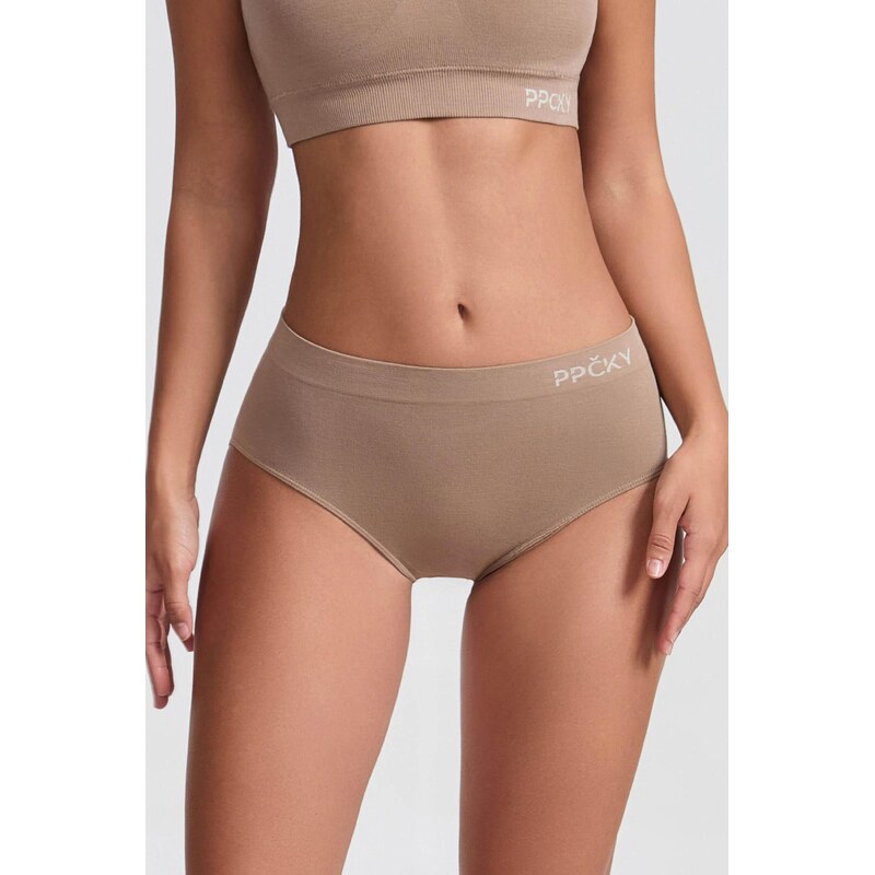 E-shop PPČKY SmoothLine Ticho holubice Popolavá Full Brief - XS