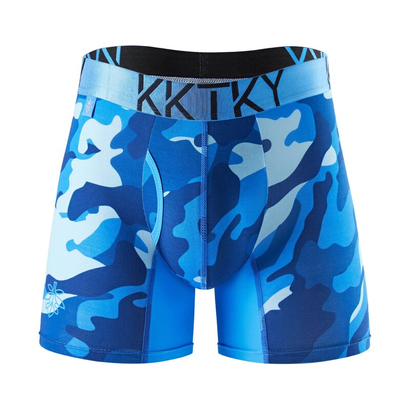 E-shop Pánske boxerky KKTKY Briefs Judášova vina Maskáčové modré - M