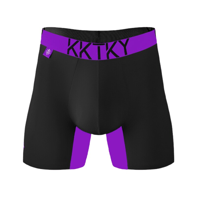 E-shop Pánske boxerky KKTKY Trunks Goliášove slivky Neónová fialová - S