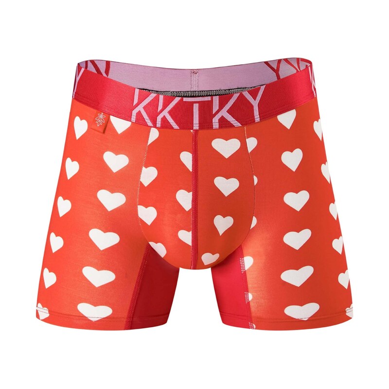 E-shop Pánske boxerky KKTKY Trunks Rajská láska Srdiečkové - S