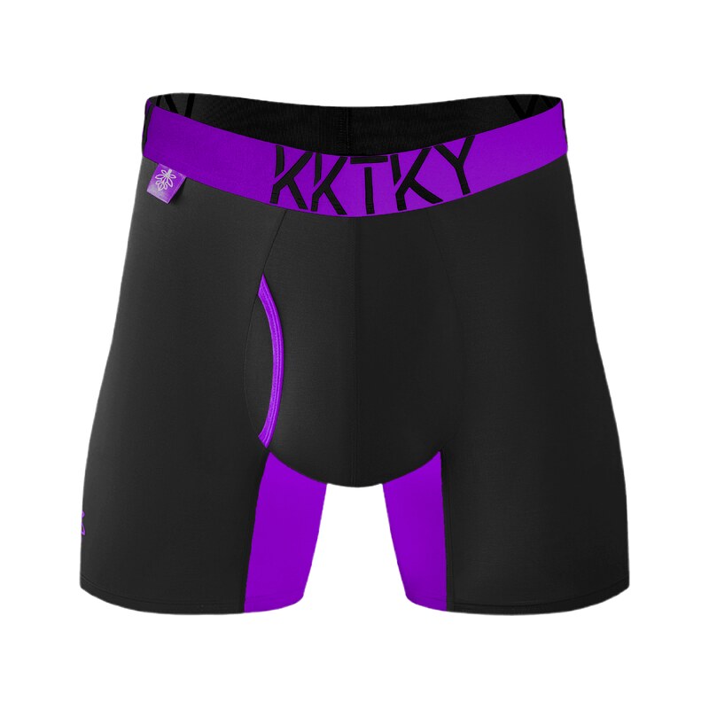 E-shop Pánske boxerky KKTKY Briefs Goliášove slivky Neónová fialová - M