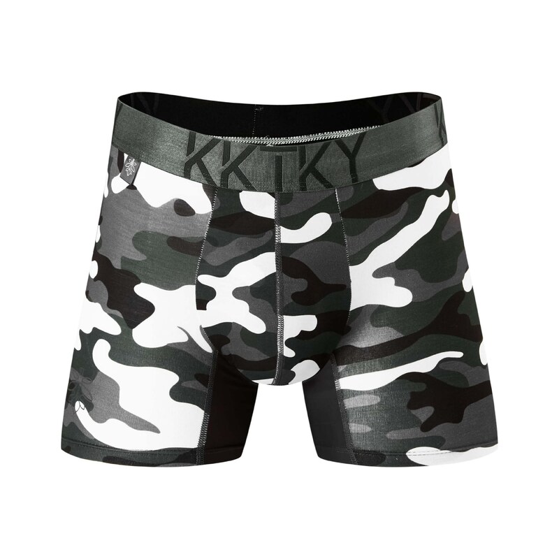 E-shop Pánske boxerky KKTKY Trunks Judášov tieň Maskáčové sivé - S