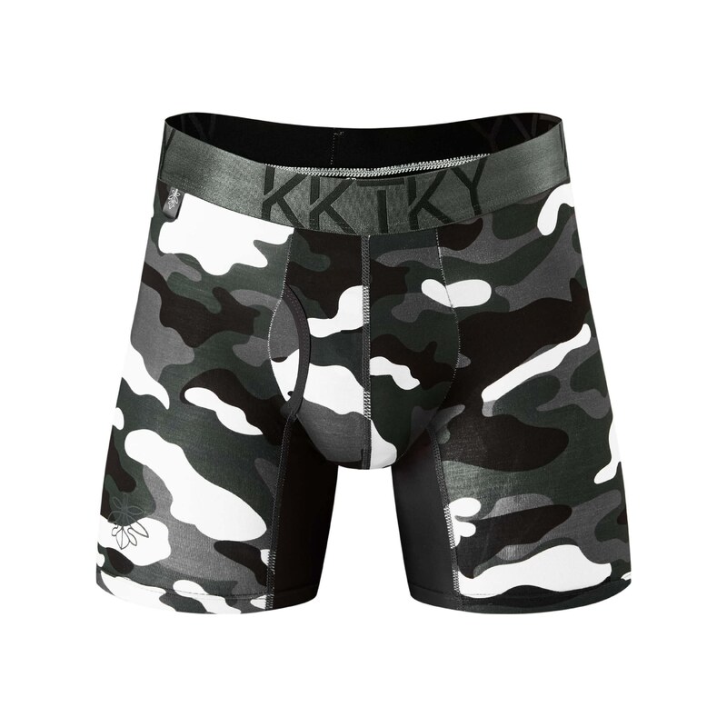 E-shop Pánske boxerky KKTKY Briefs Judášov tieň Maskáčové sivé - M