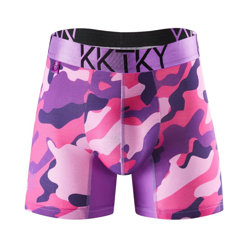 E-shop Pánske boxerky KKTKY Trunks Judášov bozk Maskáčové fialovoružové