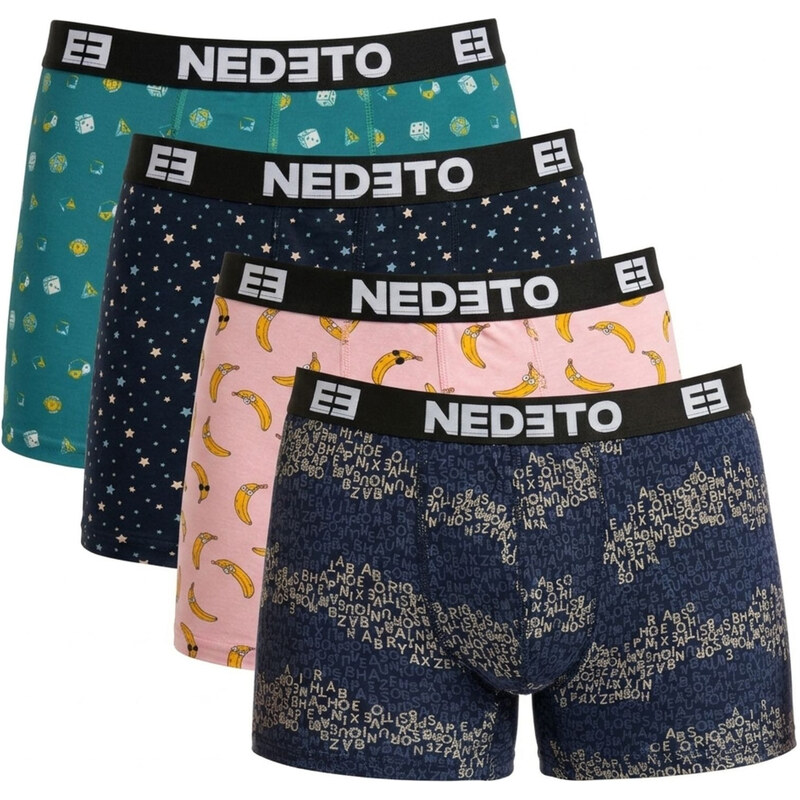 4PACK pánske boxerky Nedeto viacfarebné (4NBV1) 68672798