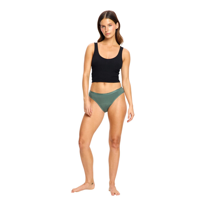 Menštruačné nohavičky Modibodi Classic Bikini Moderate Nocturnal Green 68717540