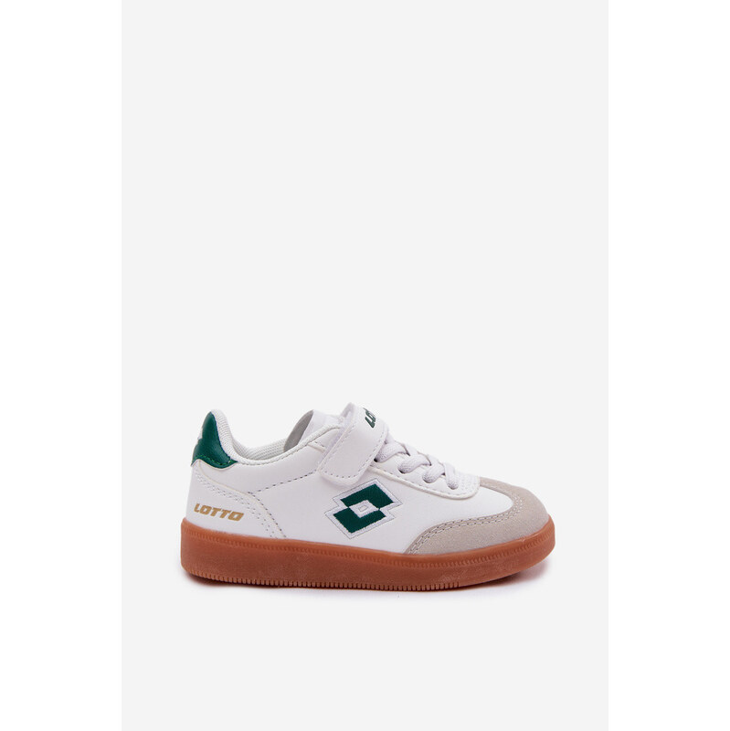 Detské tenisky na suchý zips Lotto Vintal MF 2600252K White-Blue-Green 68678117
