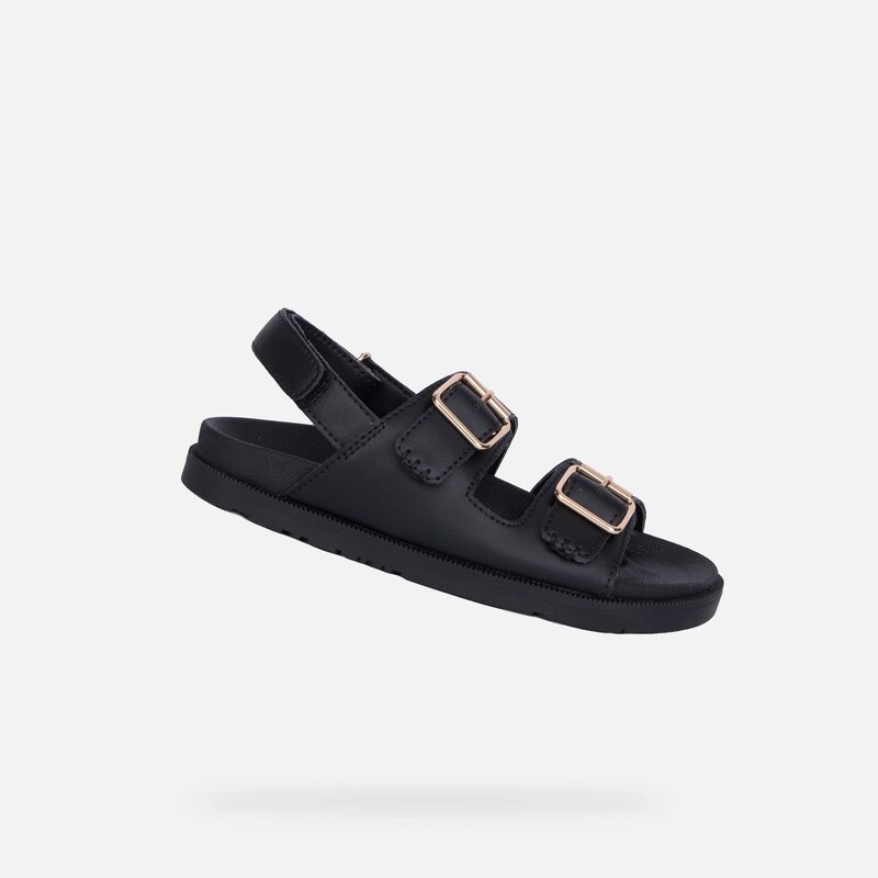 E-shop Čierne dievčenské sandále Geox Foammentera