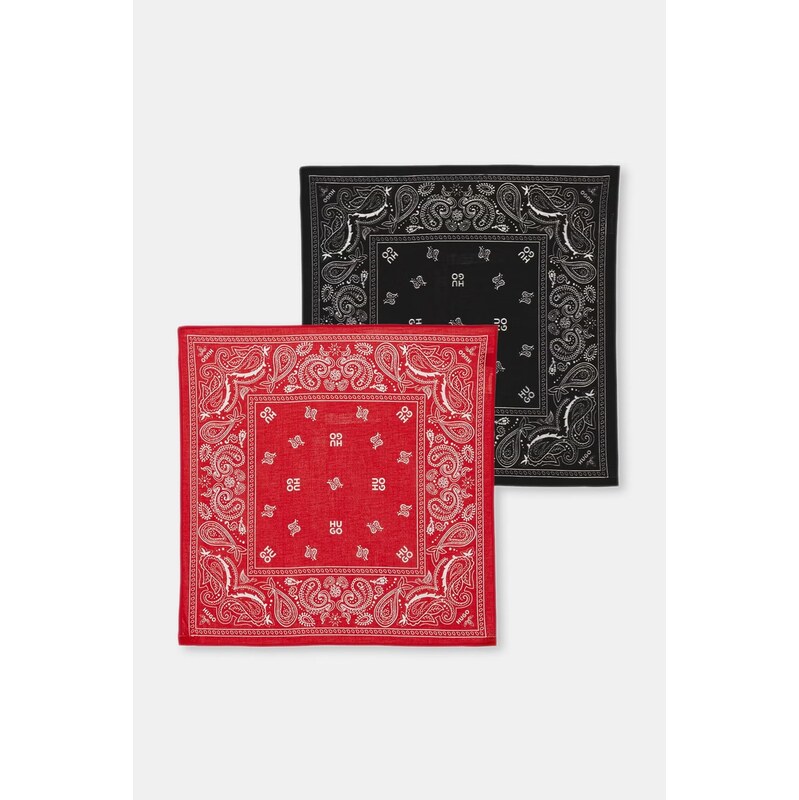 HUGO šatka pánska bavlnená 2Bandana_pack_M 68679293