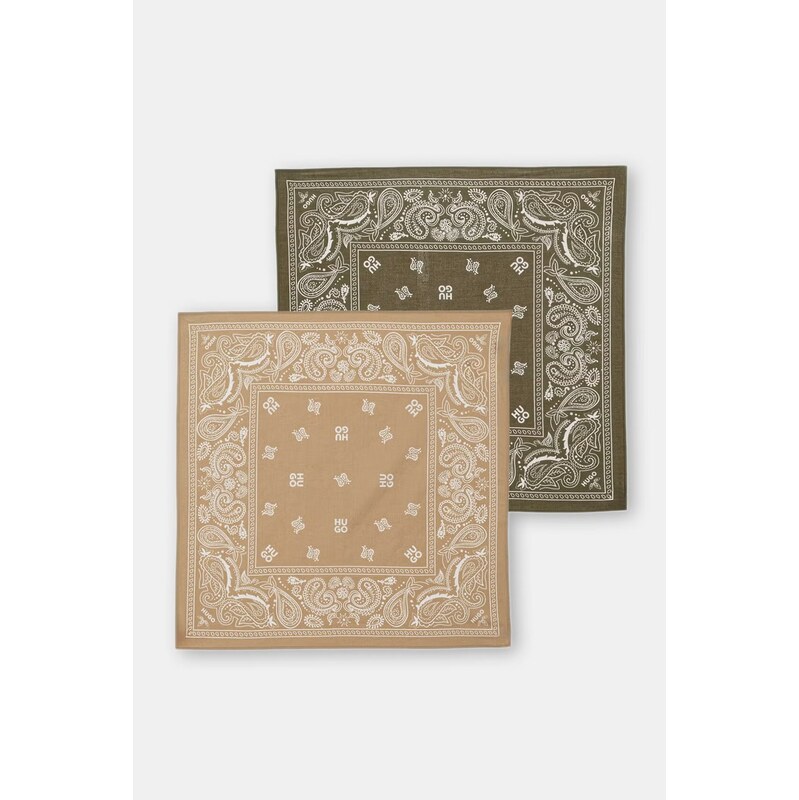 HUGO šatka pánska bavlnená 2Bandana_pack_M 68679294