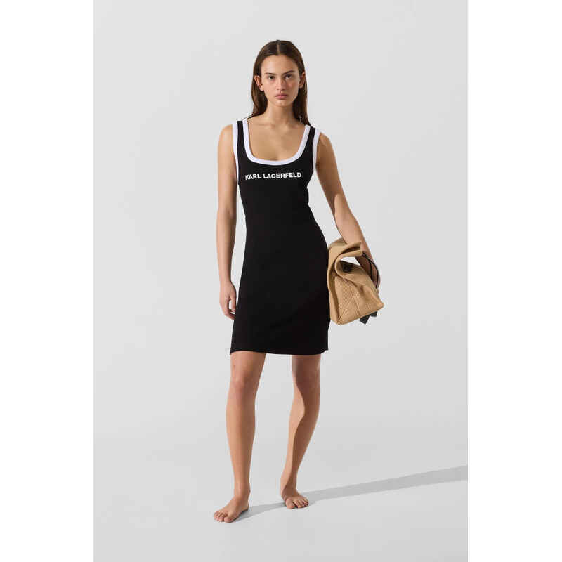 PLÁŽOVÉ OBLEČENIE KARL LAGERFELD ESSENTIAL LOGO BEACH DRESS 68281211