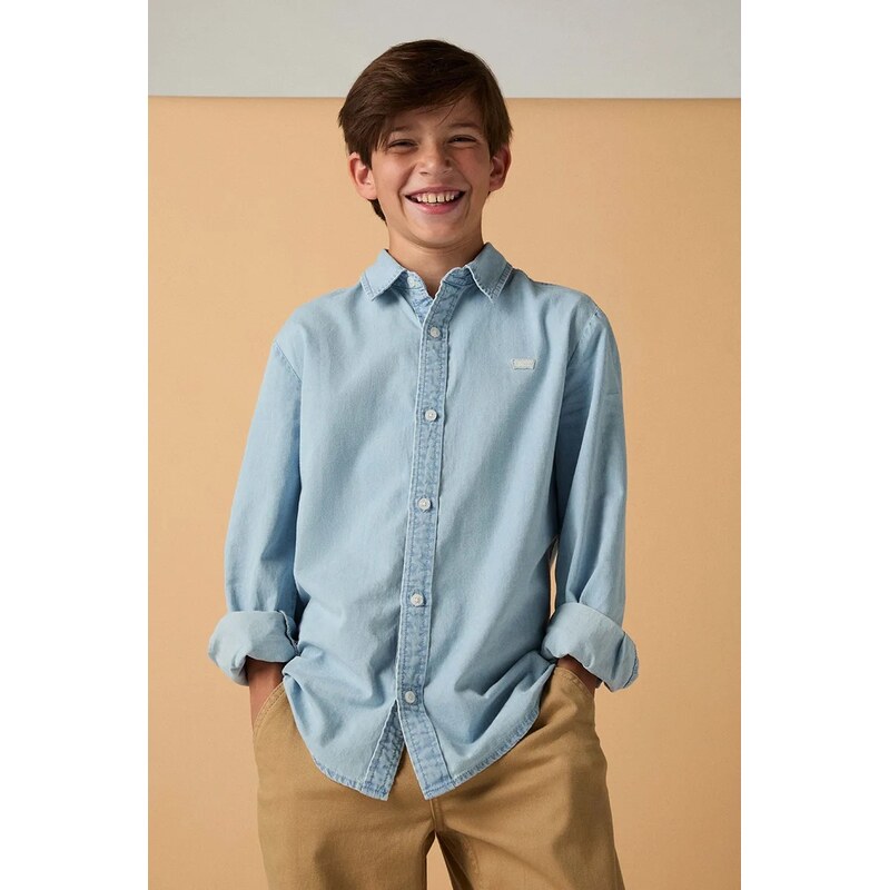 Levis košeľa detská bavlnená BATTERY HOUSEMARK SHIRT 68701098