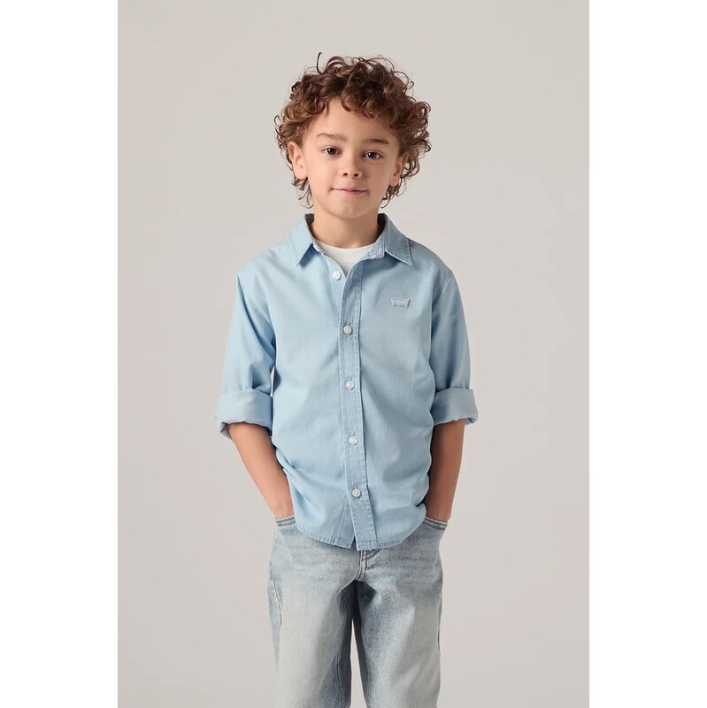 Levis košeľa detská bavlnená BATTERY HOUSEMARK SHIRT 68835515