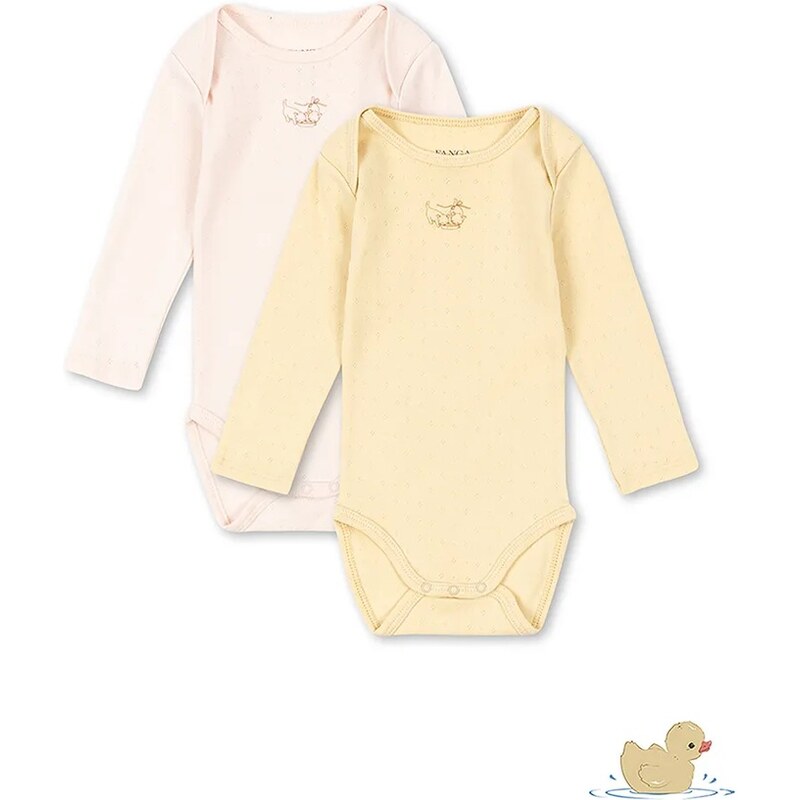 Fanga Fontana body dojčenské bavlnené PERLA 2 PACK LS BODY OCS 2-pak 68684621