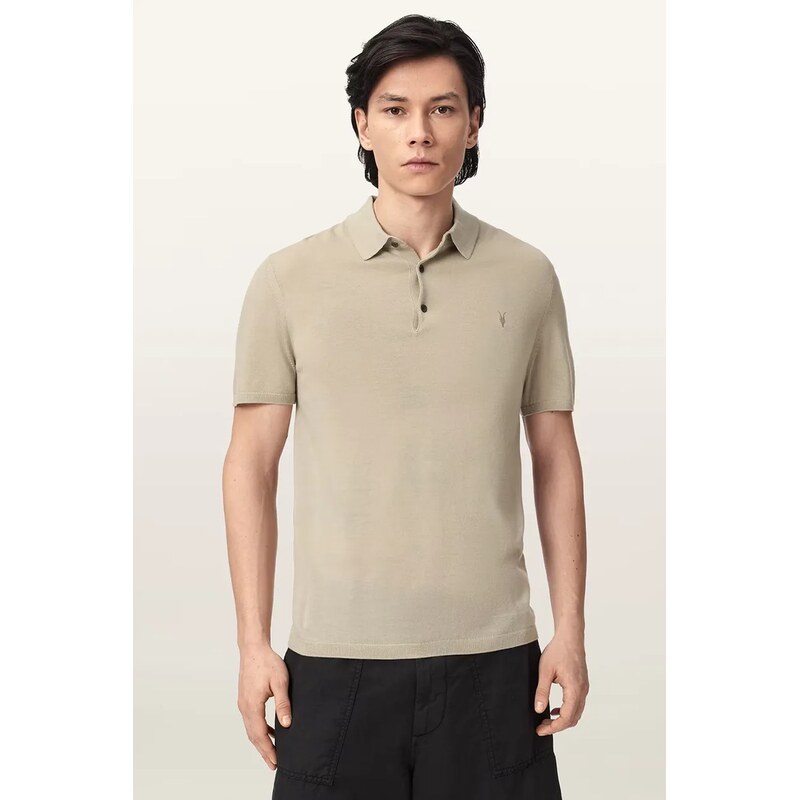 AllSaints polo tričko pánske vlnené 68684503