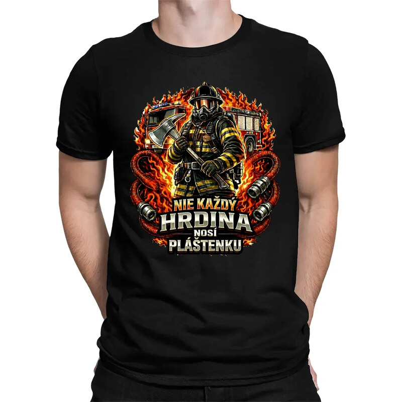 E-shop Garibald Nie každý hrdina nosí pláštenku - Hasič - pánske tričko