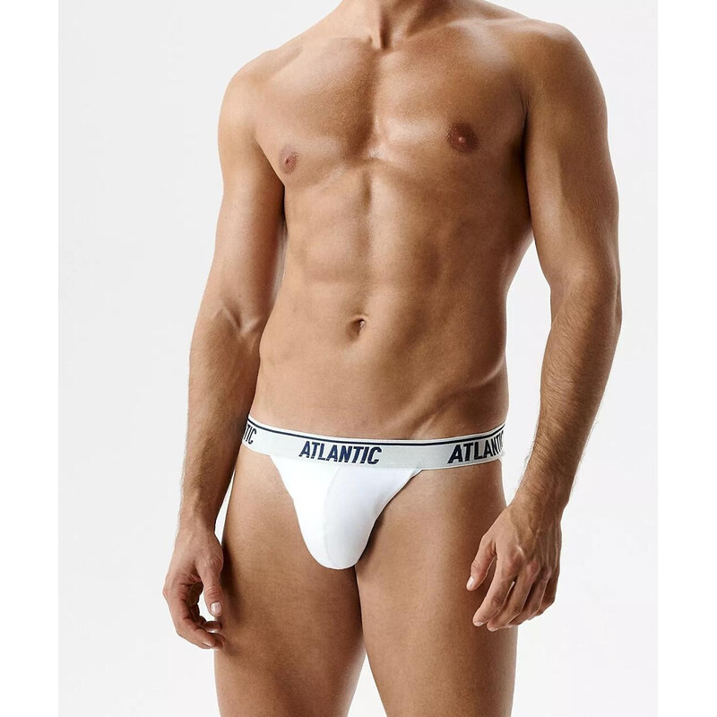 E-shop Pánske nohavičky 3MP-220 A3 biele - Atlantic