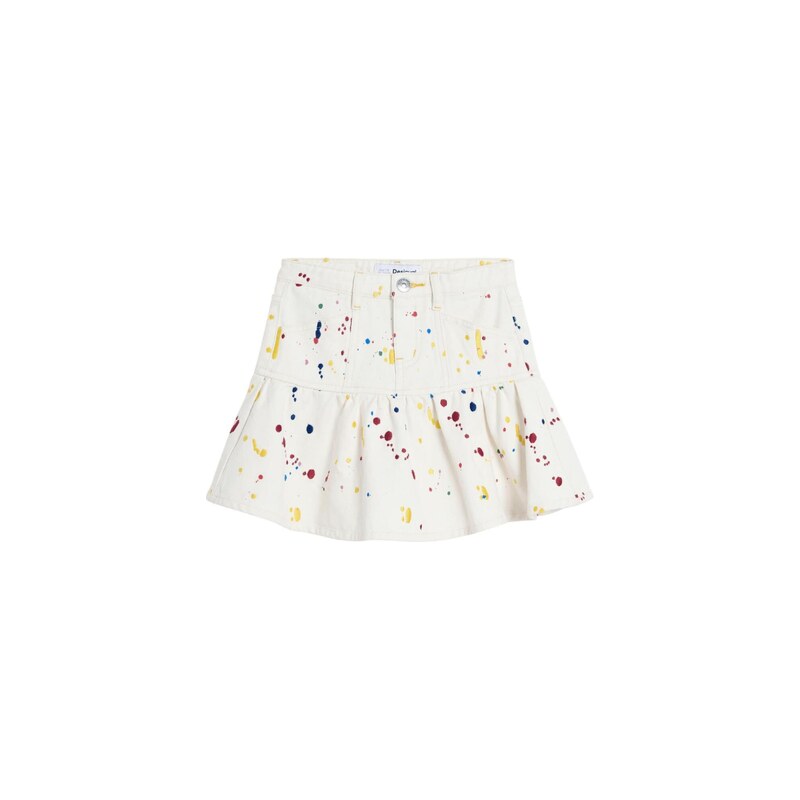Desigual Sukňa Splash modrá / červená / biela 68687274