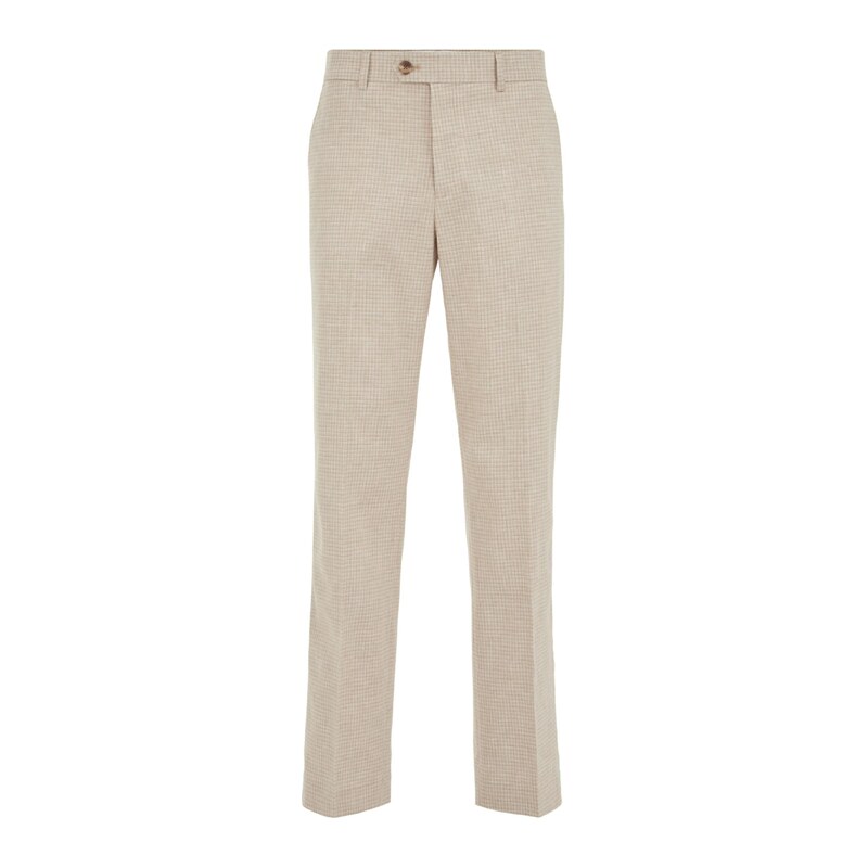 WE Fashion Nohavice s pukmi Micropatroon krémová / farba ťavej srsti 68689673