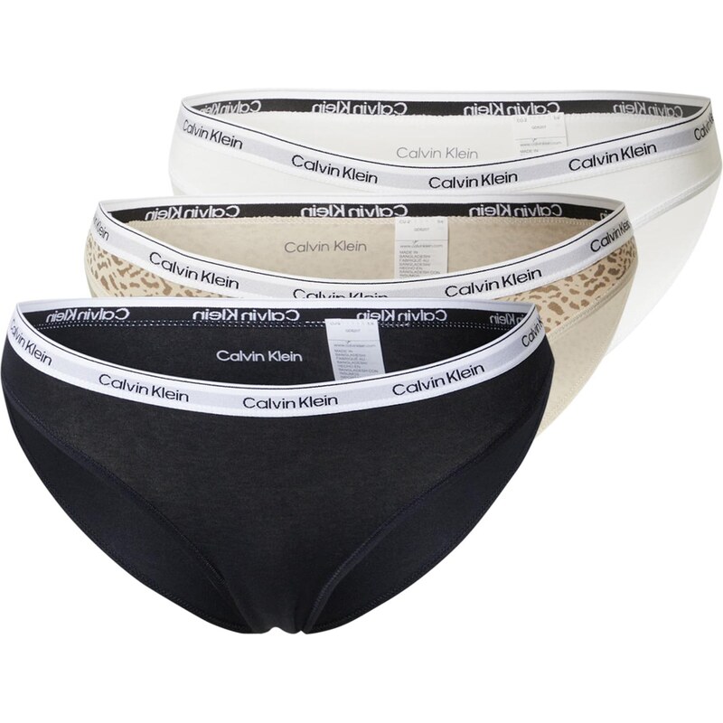 E-shop Calvin Klein Underwear Nohavičky béžová / hnedá / čierna / biela