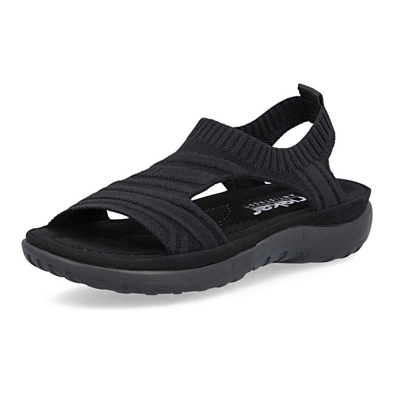 E-shop Dámske sandále RIEKER 64850-00 čierna S6