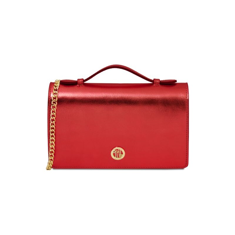 Večerná kožená kabelka s reťazovým remienkom Opera - Tuscany Leather 68696633