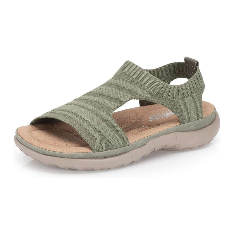E-shop Dámske sandále RIEKER 64850-54 zelená S6