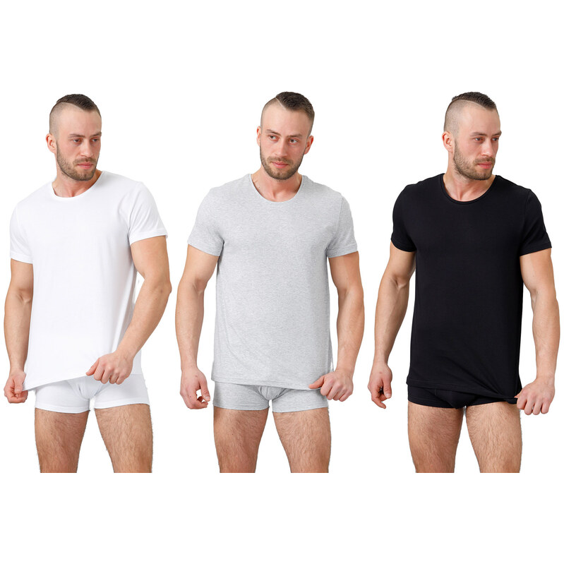 E-shop Hotberg(M-Max) Pánske tričko Tričko174 čierna 2XL