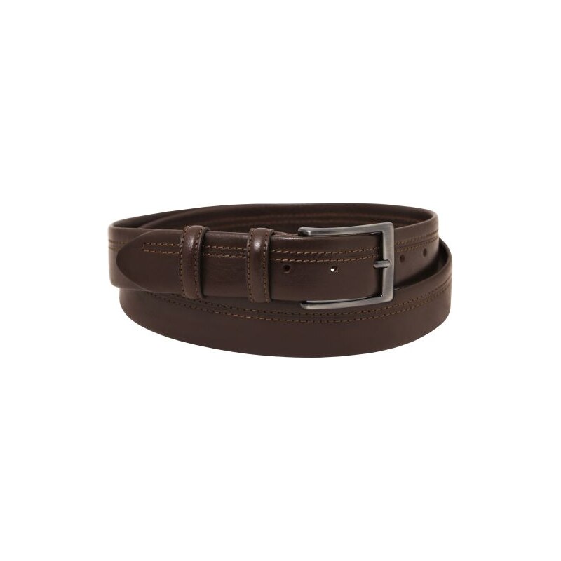 E-shop Tuscany Leather Klasický kožený opasok z rúrkovitej kože s