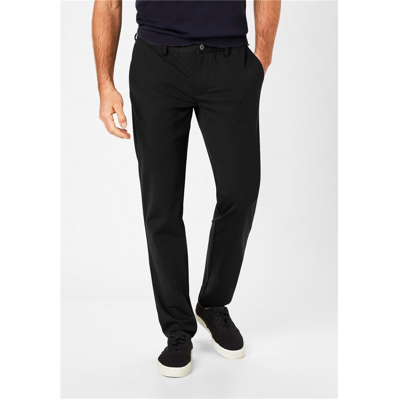Pánske čierne JOGG Jersey nohavice REDPOINT regular fit 68708666