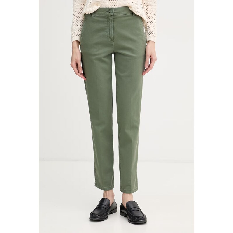 E-shop United Colors of Benetton nohavice chinos dámske bavlnené s