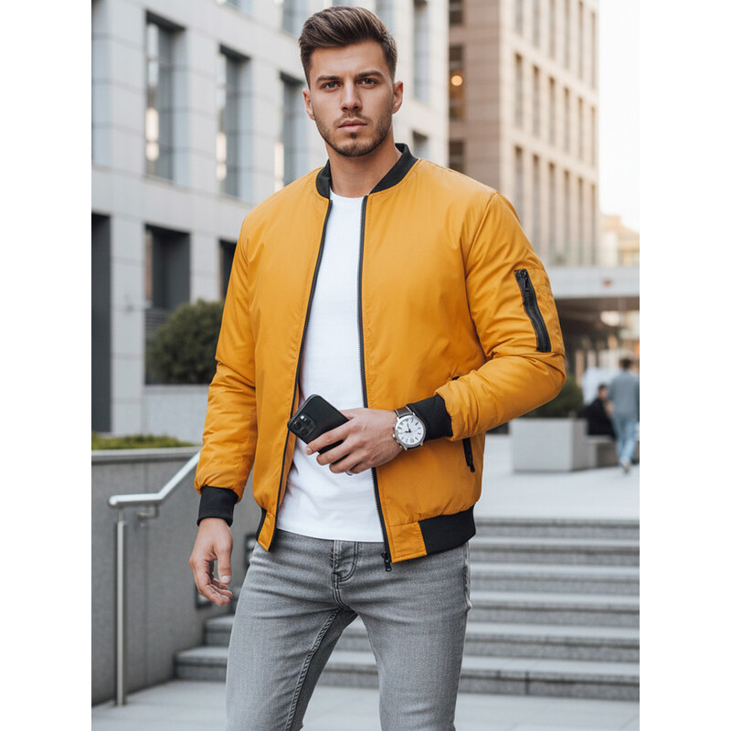 BASIC Horčicový klasický bomber TX3825 27030755