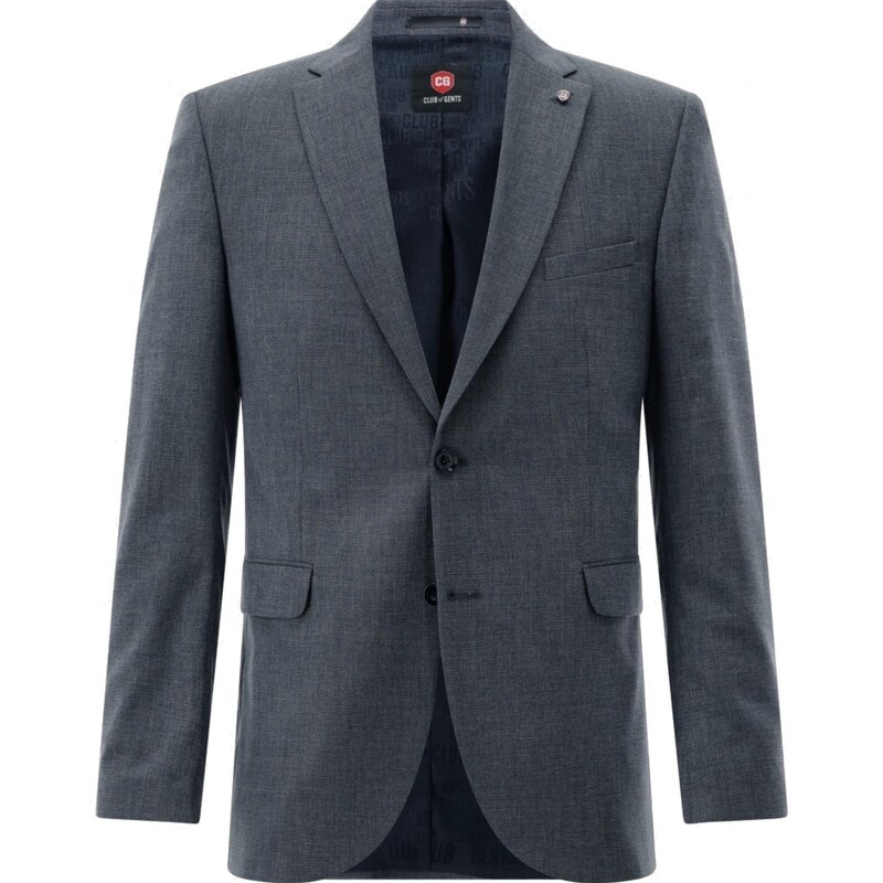 Pánske sivomodré strečové sako CLUB OF GENTS slim fit 68712146