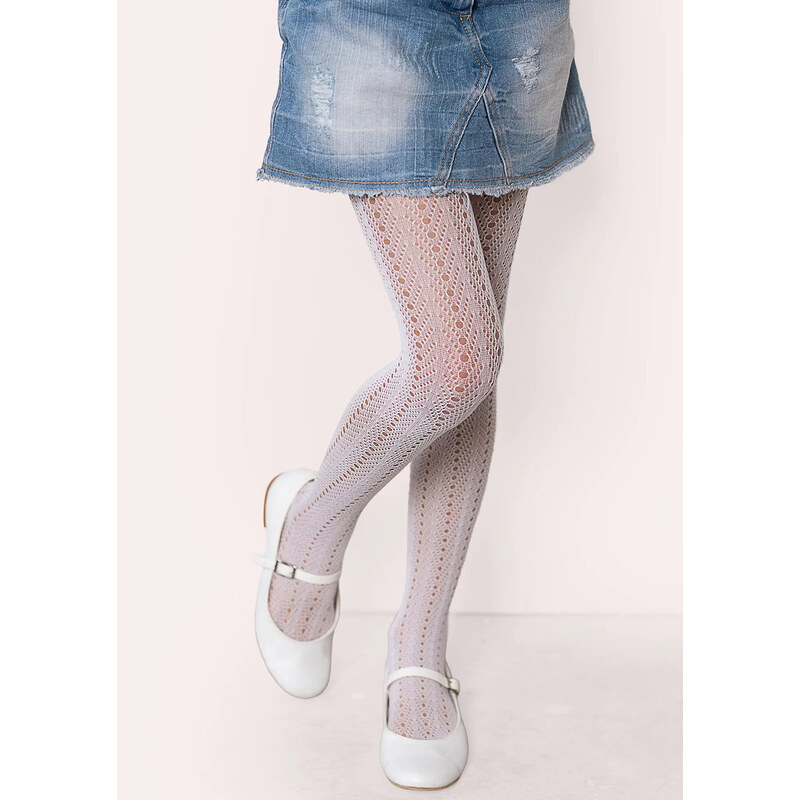 KNITTEX Pančuchové nohavice Deliah bianco 116-122 68712877