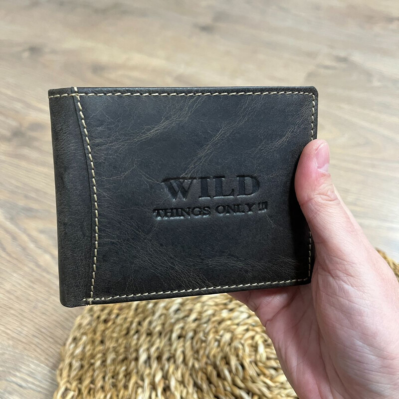 Wild Pánska kožená peňaženka hnedá REMUS 68713118