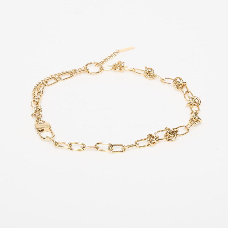 Náhrdelník Vitaly Knot x Stainless Steel Gold 40 cm 68713469