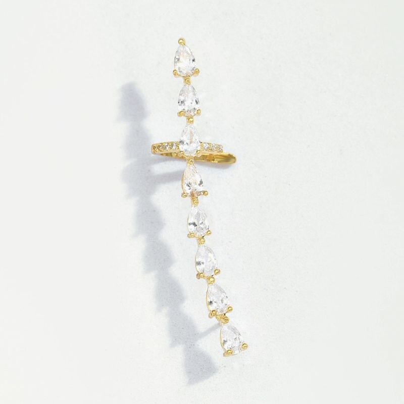 E-shop SWAROVSKI Elements Swarovski e. lemujúca zlatá náušnica