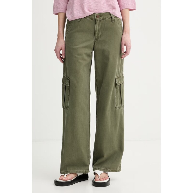 E-shop Levis nohavice cargo dámske bavlnené SUPERLOW LOOSE CARGO ND
