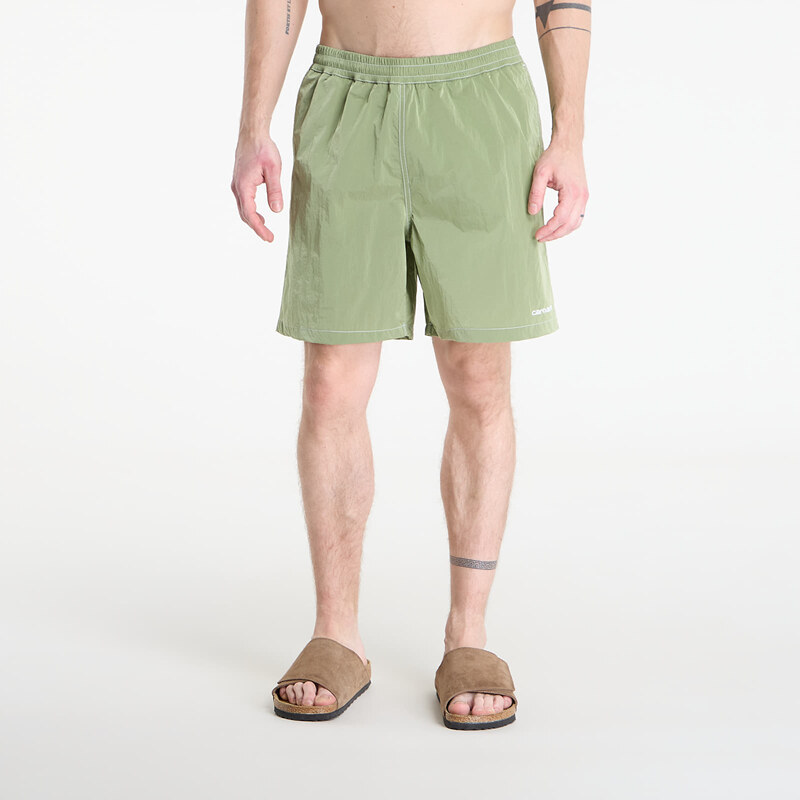 Plavky Carhartt WIP Canby Swim Trunks Gentle Green/ White S 68721272