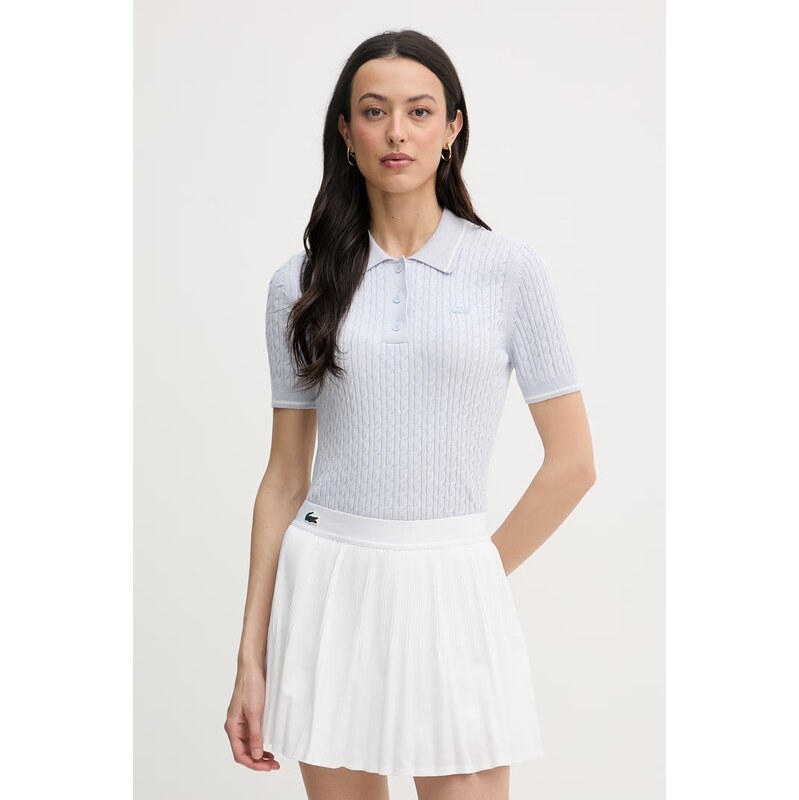 E-shop Lacoste úpletové polo tričko dámske s bavlnou