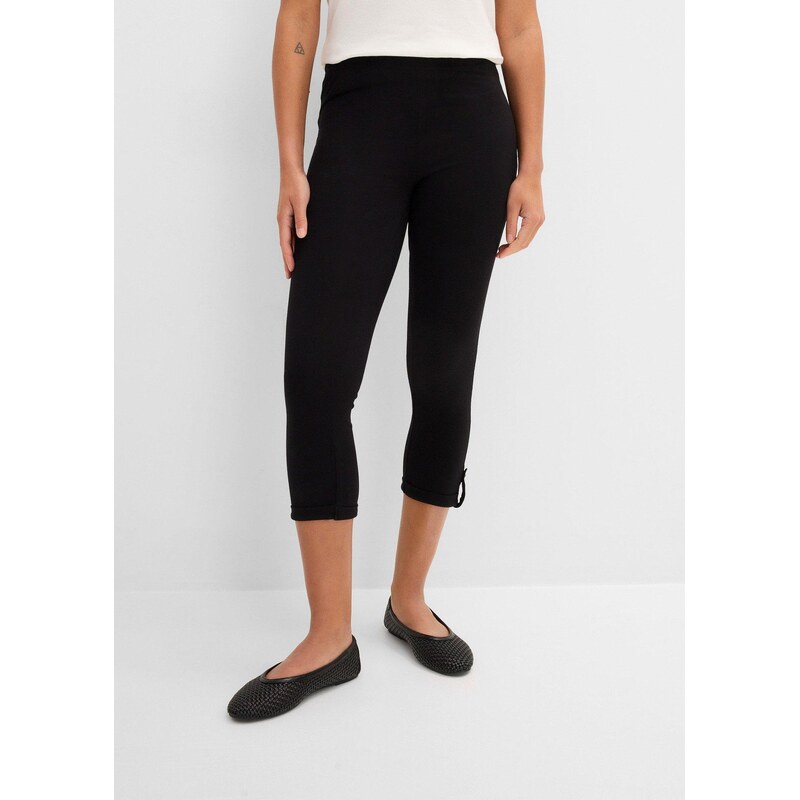 E-shop bonprix 3/4 capri legíny, farba čierna
