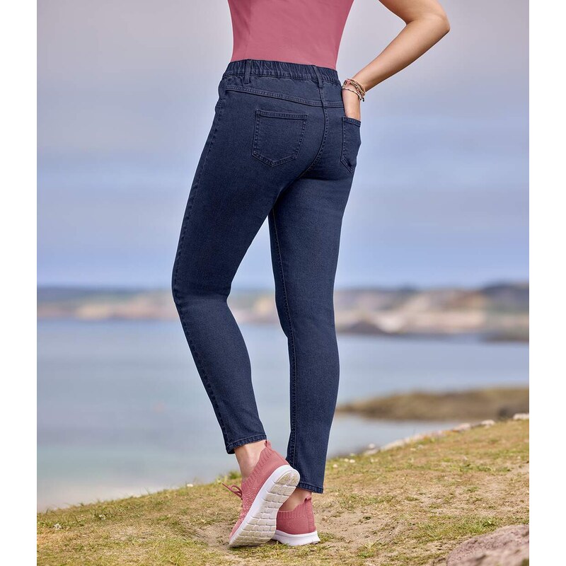 Džegínsy zo strečového denimu Atlas For Men Modrá 68729548